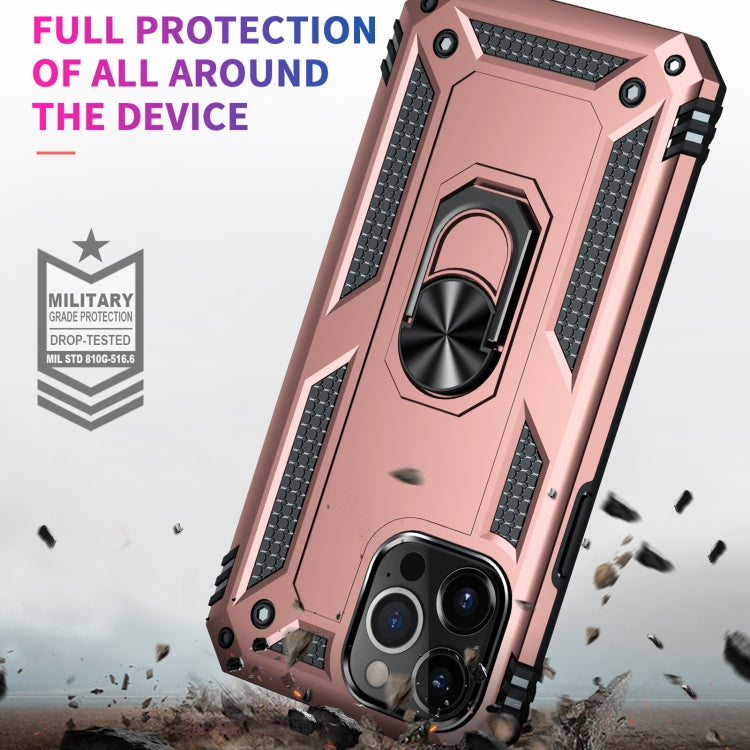 For iPhone 13 Pro Max Shockproof TPU + PC Protective Case with 360 Degree Rotating Holder