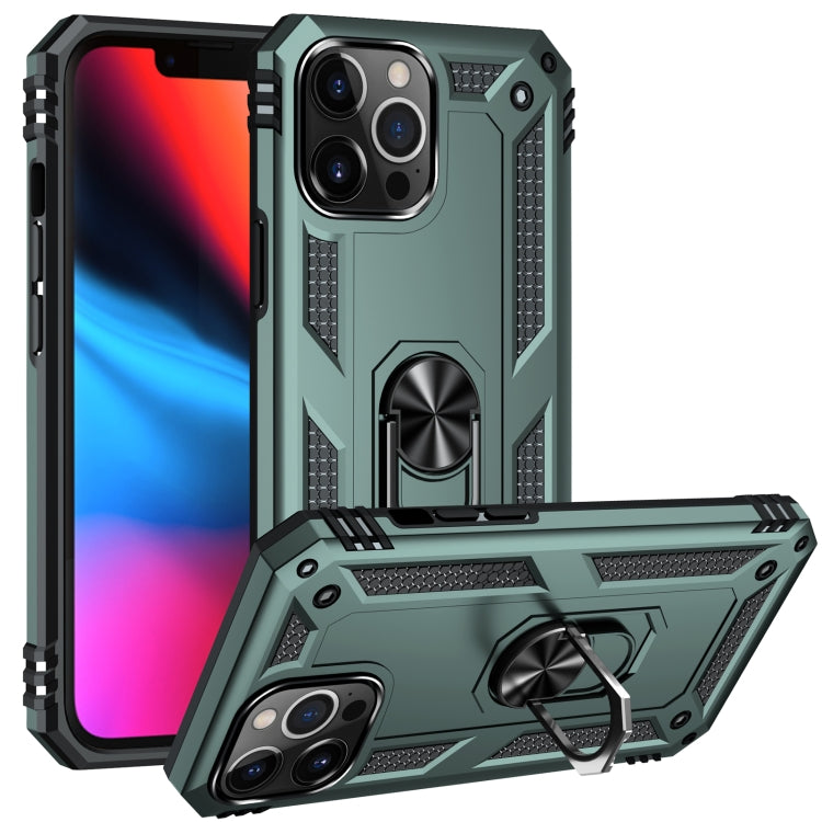 For iPhone 13 Pro Max Shockproof TPU + PC Protective Case with 360 Degree Rotating Holder