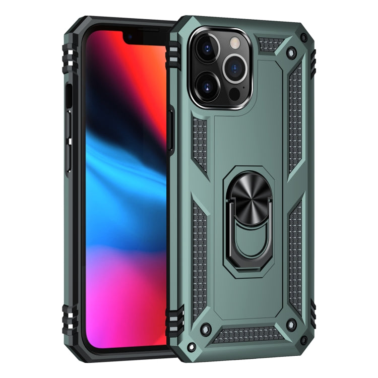For iPhone 13 Pro Max Shockproof TPU + PC Protective Case with 360 Degree Rotating Holder