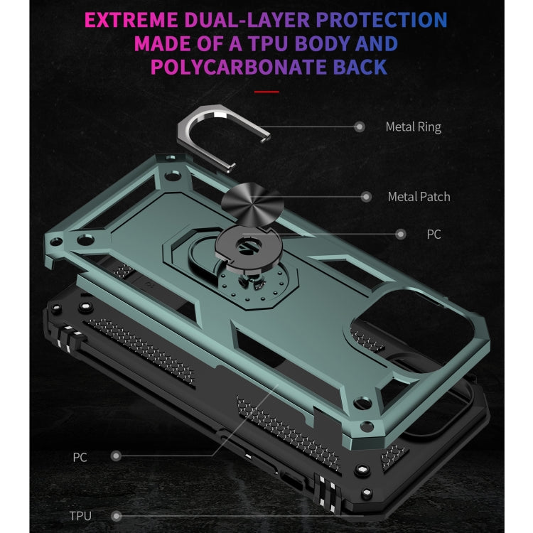 For iPhone 13 Pro Max Shockproof TPU + PC Protective Case with 360 Degree Rotating Holder