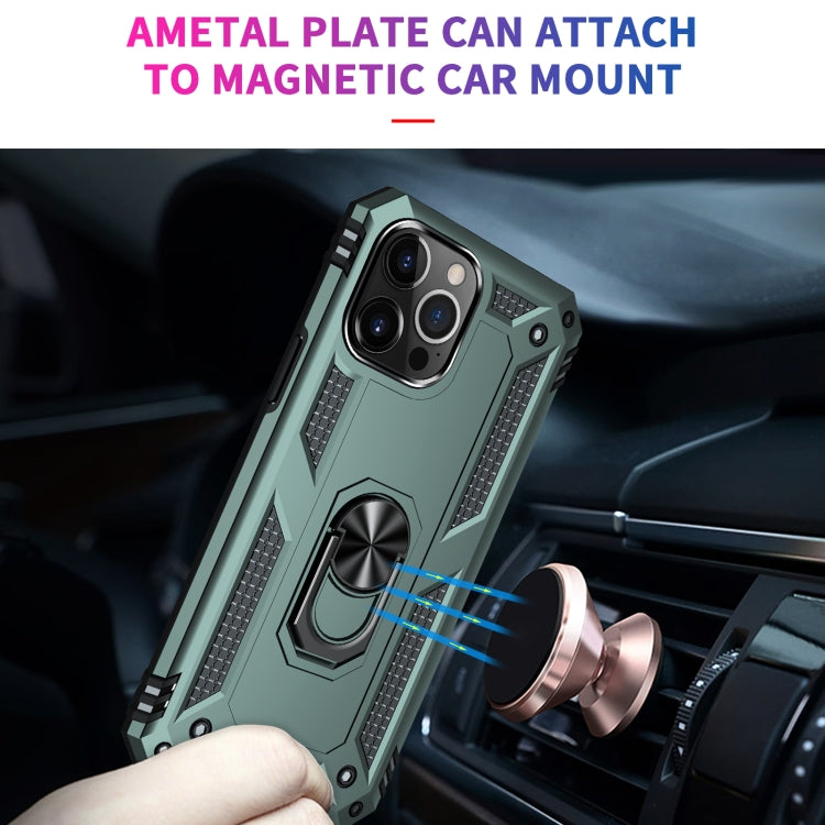 For iPhone 13 Pro Max Shockproof TPU + PC Protective Case with 360 Degree Rotating Holder