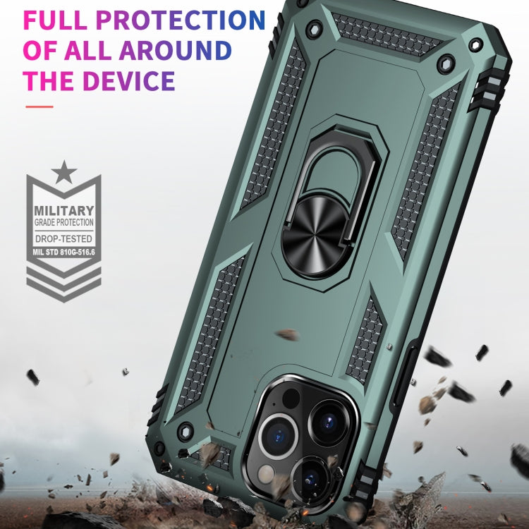 For iPhone 13 Pro Max Shockproof TPU + PC Protective Case with 360 Degree Rotating Holder