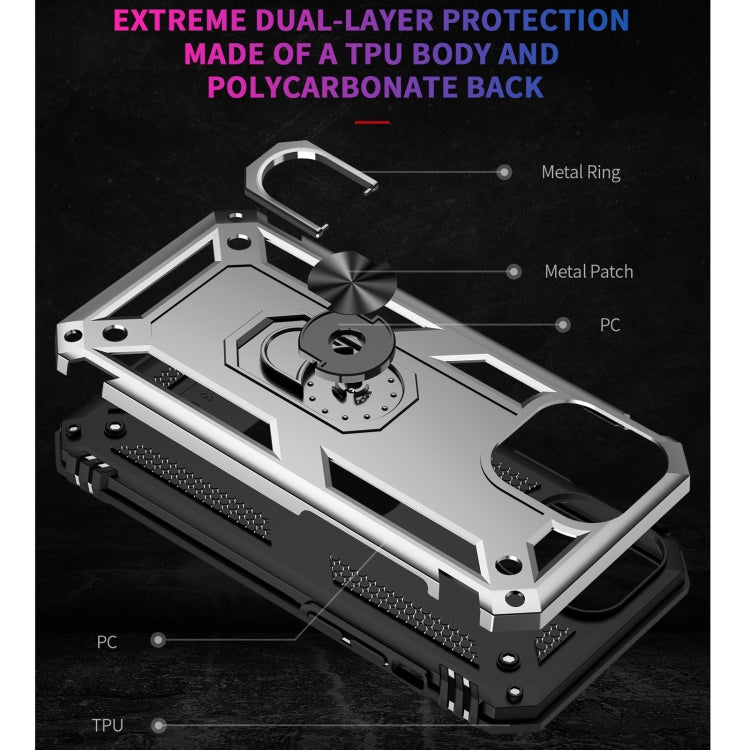 For iPhone 13 Pro Max Shockproof TPU + PC Protective Case with 360 Degree Rotating Holder
