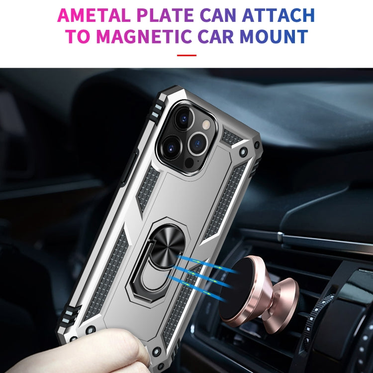 For iPhone 13 Pro Max Shockproof TPU + PC Protective Case with 360 Degree Rotating Holder