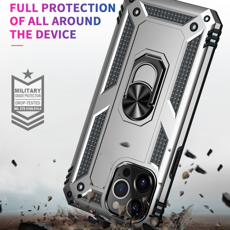 For iPhone 13 Pro Max Shockproof TPU + PC Protective Case with 360 Degree Rotating Holder