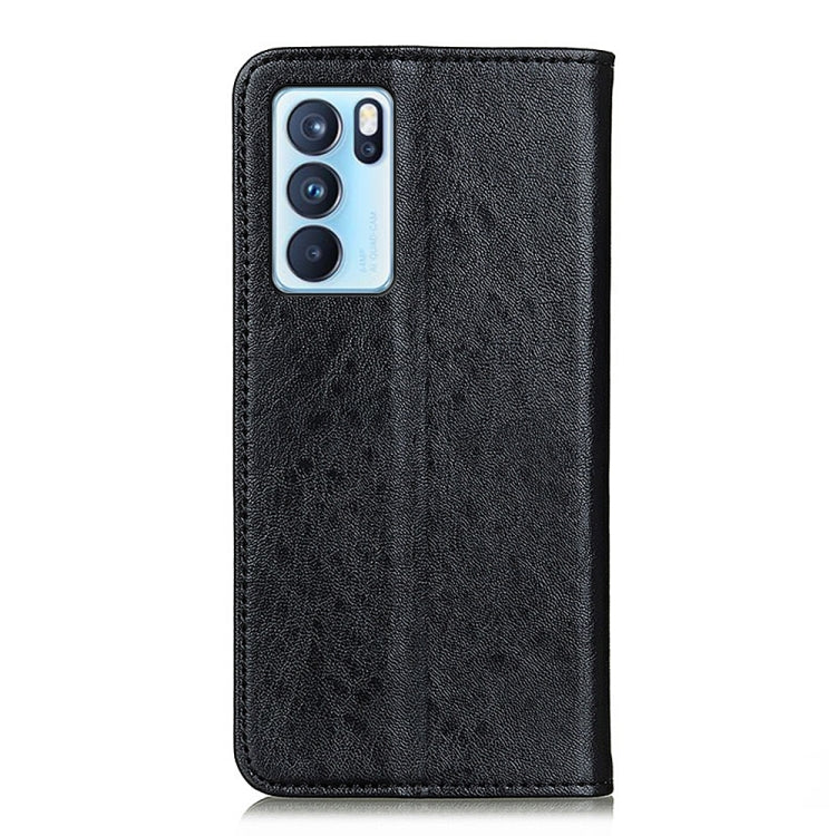 For OPPO Reno6 Pro 5G Magnetic Crazy Horse Texture Horizontal Flip Leather Case with Holder & Card Slots & Wallet