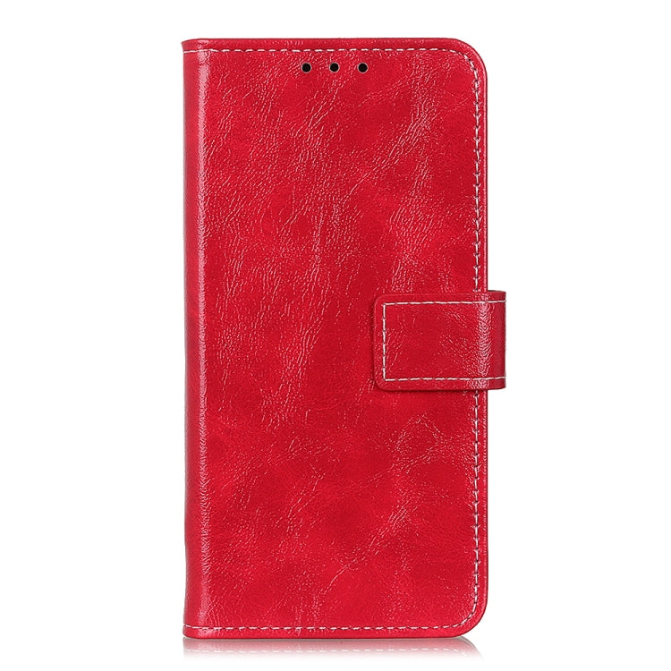 For OPPO Reno6 5G Retro Crazy Horse Texture Horizontal Flip Leather Case with Holder & Card Slots & Photo Frame & Wallet