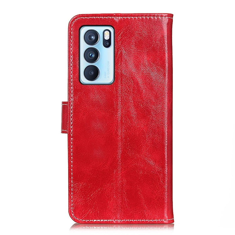 For OPPO Reno6 Pro 5G Retro Crazy Horse Texture Horizontal Flip Leather Case with Holder & Card Slots & Photo Frame & Wallet