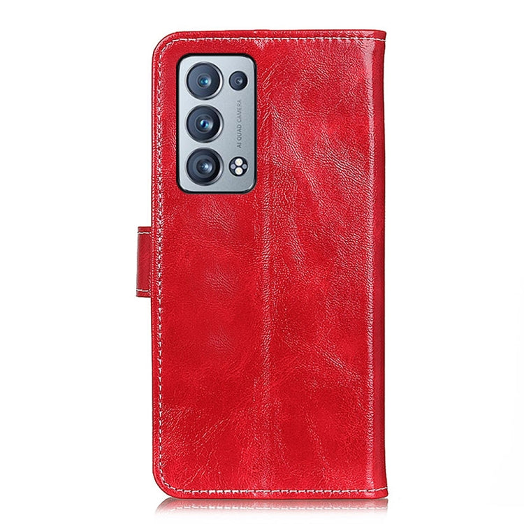 For OPPO Reno6 Pro+ 5G Retro Crazy Horse Texture Horizontal Flip Leather Case with Holder & Card Slots & Photo Frame & Wallet
