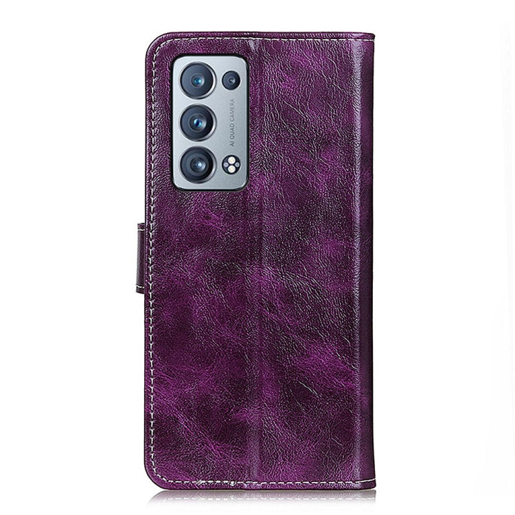 For OPPO Reno6 Pro+ 5G Retro Crazy Horse Texture Horizontal Flip Leather Case with Holder & Card Slots & Photo Frame & Wallet