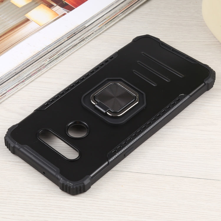 For LG K51 / K31/ Aristro5 Fierce Warrior Series Armor All-inclusive Shockproof Aluminum Alloy + TPU Protective Case with Ring Holder