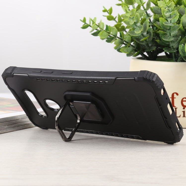 For LG K51 / K31/ Aristro5 Fierce Warrior Series Armor All-inclusive Shockproof Aluminum Alloy + TPU Protective Case with Ring Holder