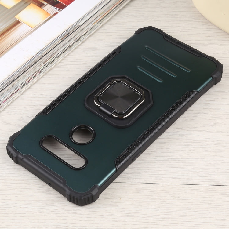 For LG K51 / K31/ Aristro5 Fierce Warrior Series Armor All-inclusive Shockproof Aluminum Alloy + TPU Protective Case with Ring Holder