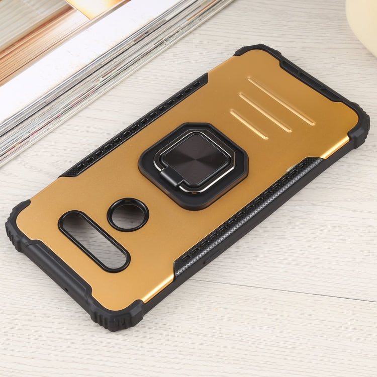 For LG K51 / K31/ Aristro5 Fierce Warrior Series Armor All-inclusive Shockproof Aluminum Alloy + TPU Protective Case with Ring Holder