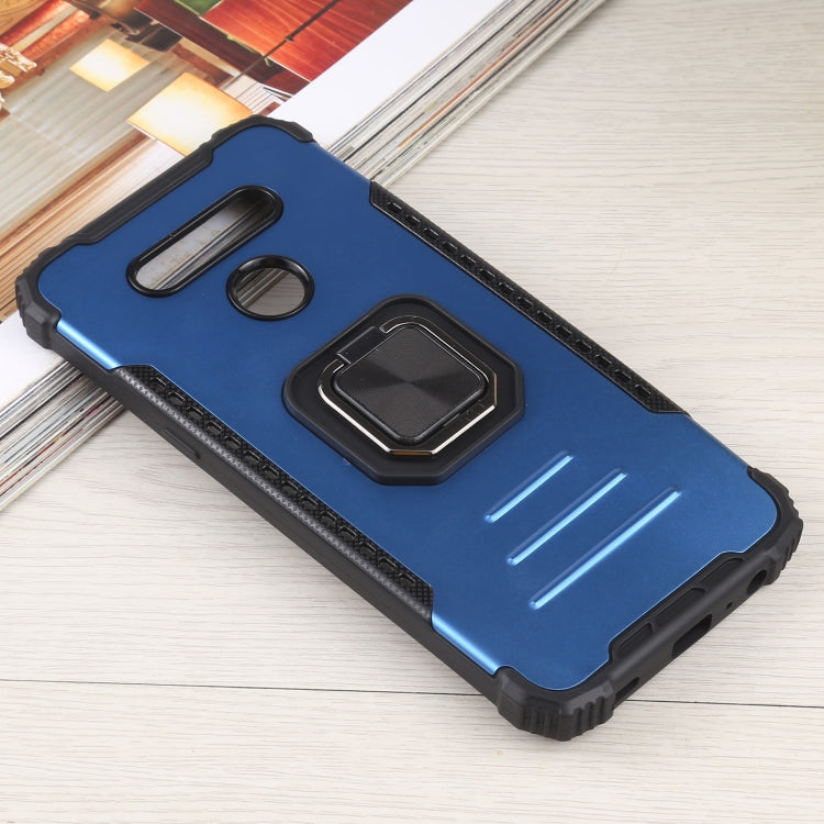 For LG K51 / K31/ Aristro5 Fierce Warrior Series Armor All-inclusive Shockproof Aluminum Alloy + TPU Protective Case with Ring Holder