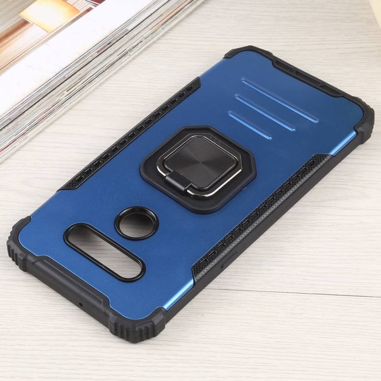 For LG K51 / K31/ Aristro5 Fierce Warrior Series Armor All-inclusive Shockproof Aluminum Alloy + TPU Protective Case with Ring Holder