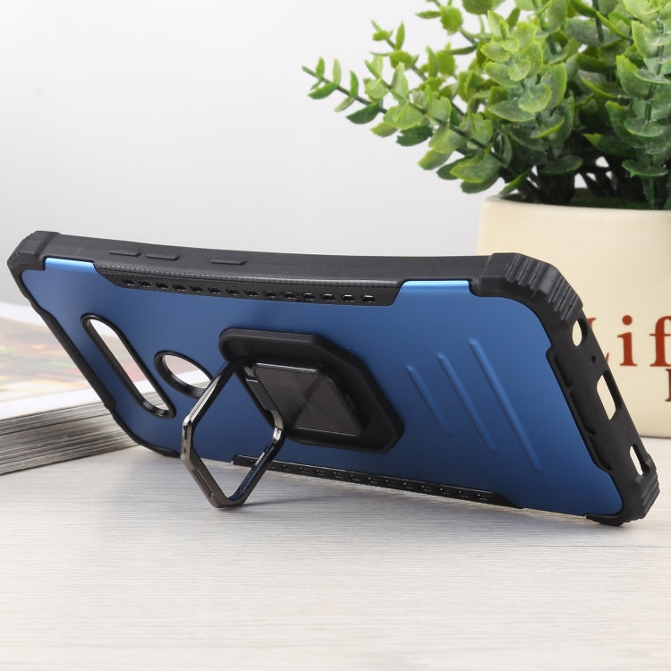 For LG K51 / K31/ Aristro5 Fierce Warrior Series Armor All-inclusive Shockproof Aluminum Alloy + TPU Protective Case with Ring Holder