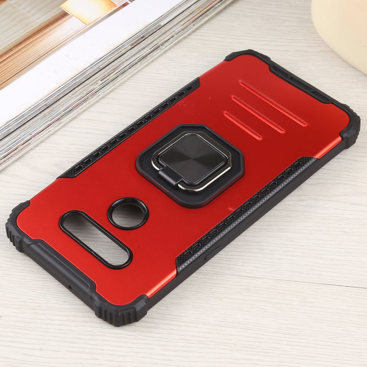 For LG K51 / K31/ Aristro5 Fierce Warrior Series Armor All-inclusive Shockproof Aluminum Alloy + TPU Protective Case with Ring Holder