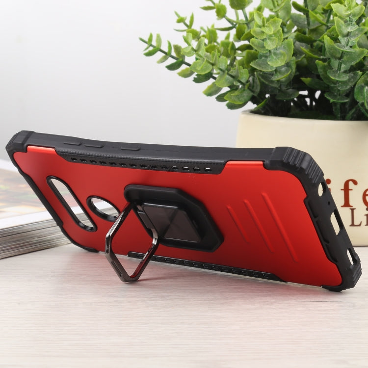 For LG K51 / K31/ Aristro5 Fierce Warrior Series Armor All-inclusive Shockproof Aluminum Alloy + TPU Protective Case with Ring Holder