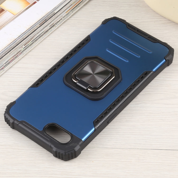 For OPPO A1k Fierce Warrior Series Armor All-inclusive Shockproof Aluminum Alloy + TPU Protective Case with Ring Holder