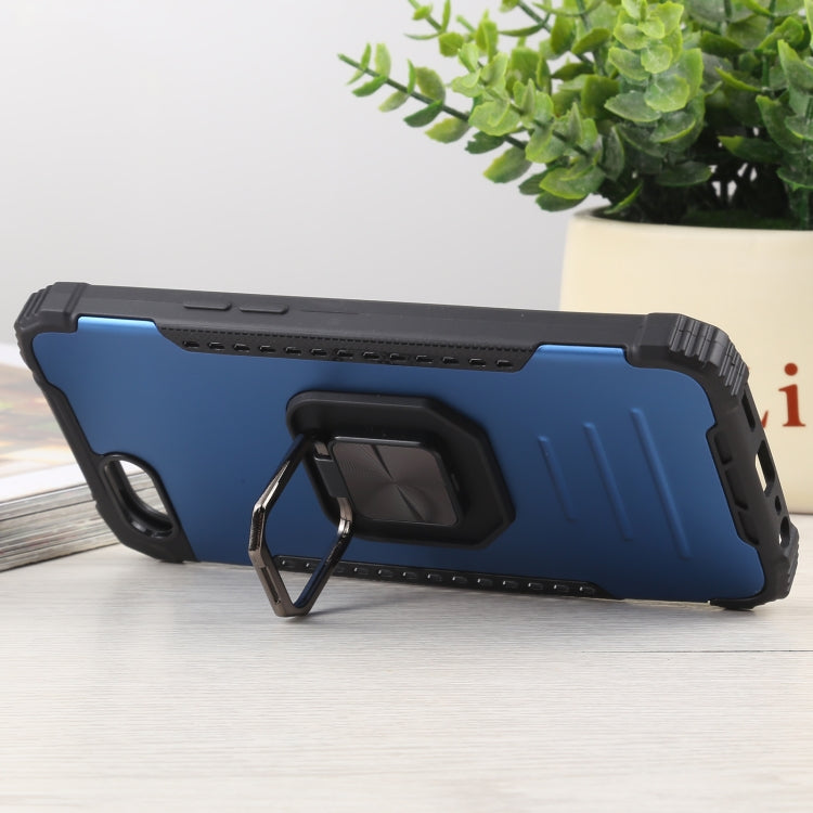 For OPPO A1k Fierce Warrior Series Armor All-inclusive Shockproof Aluminum Alloy + TPU Protective Case with Ring Holder