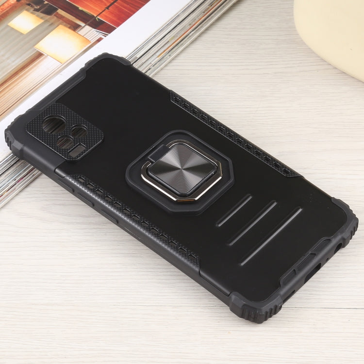 For vivo V20 Fierce Warrior Series Armor All-inclusive Shockproof Aluminum Alloy + TPU Protective Case with Ring Holder