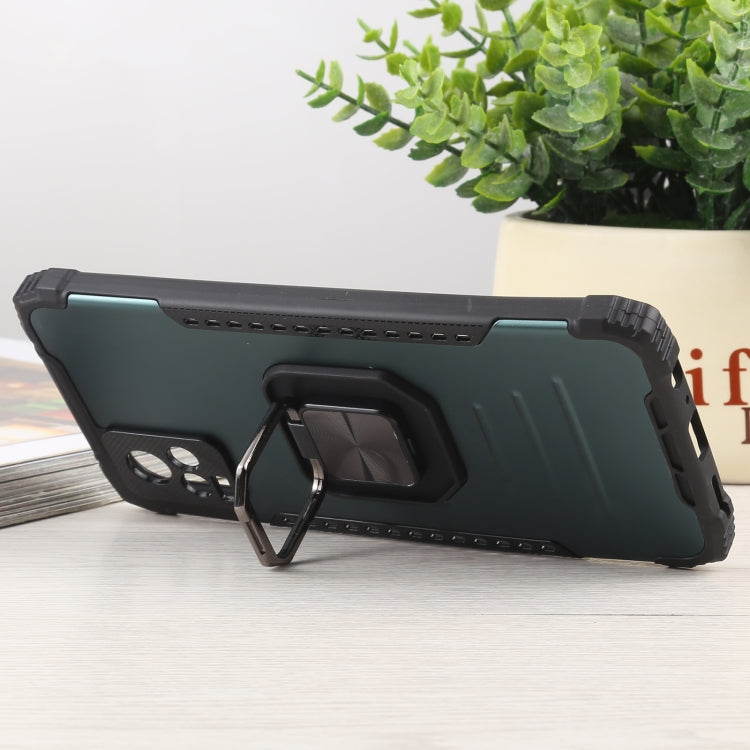 For vivo V20 Fierce Warrior Series Armor All-inclusive Shockproof Aluminum Alloy + TPU Protective Case with Ring Holder