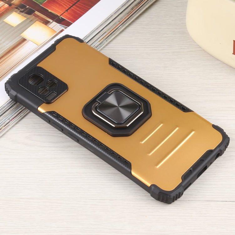 For vivo V20 Fierce Warrior Series Armor All-inclusive Shockproof Aluminum Alloy + TPU Protective Case with Ring Holder