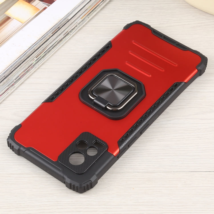 For vivo V20 Fierce Warrior Series Armor All-inclusive Shockproof Aluminum Alloy + TPU Protective Case with Ring Holder