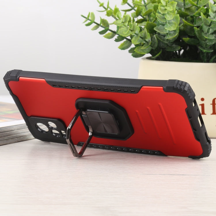 For vivo V20 Fierce Warrior Series Armor All-inclusive Shockproof Aluminum Alloy + TPU Protective Case with Ring Holder