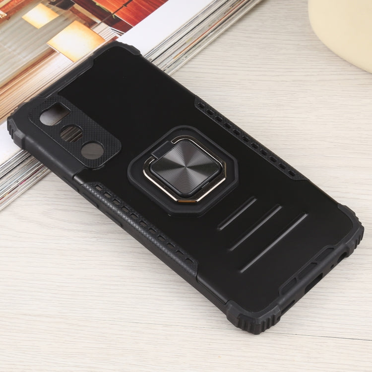 For vivo V20 SE Fierce Warrior Series Armor All-inclusive Shockproof Aluminum Alloy + TPU Protective Case with Ring Holder