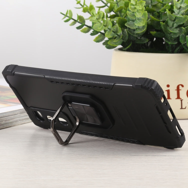 For vivo V20 SE Fierce Warrior Series Armor All-inclusive Shockproof Aluminum Alloy + TPU Protective Case with Ring Holder