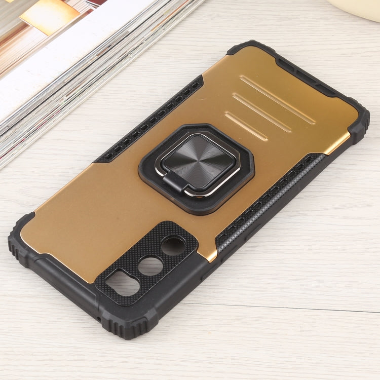 For vivo V20 SE Fierce Warrior Series Armor All-inclusive Shockproof Aluminum Alloy + TPU Protective Case with Ring Holder