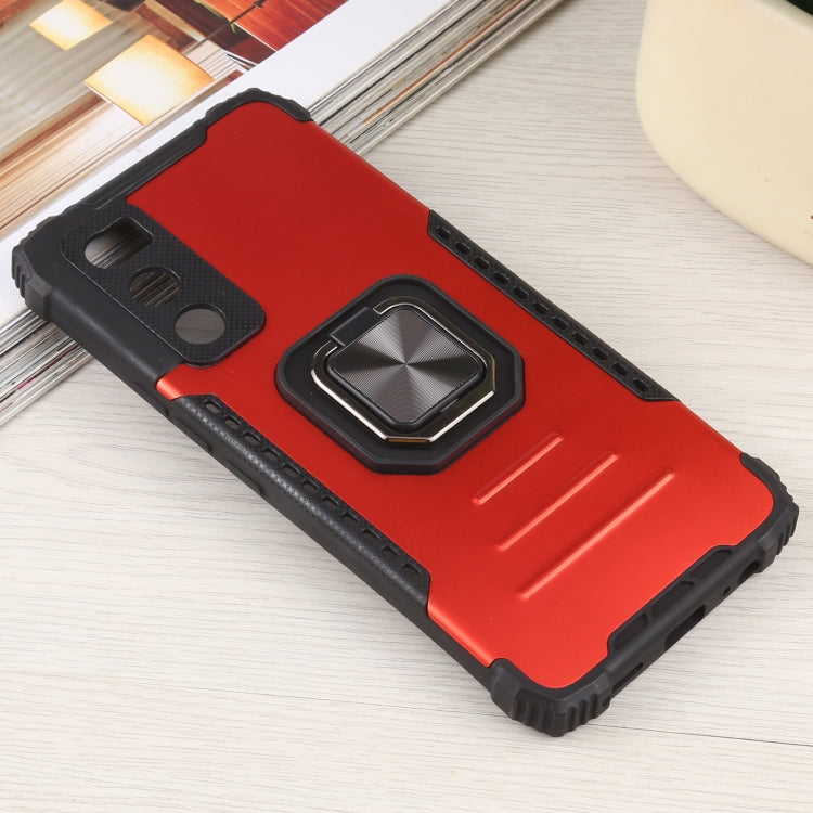 For vivo V20 SE Fierce Warrior Series Armor All-inclusive Shockproof Aluminum Alloy + TPU Protective Case with Ring Holder