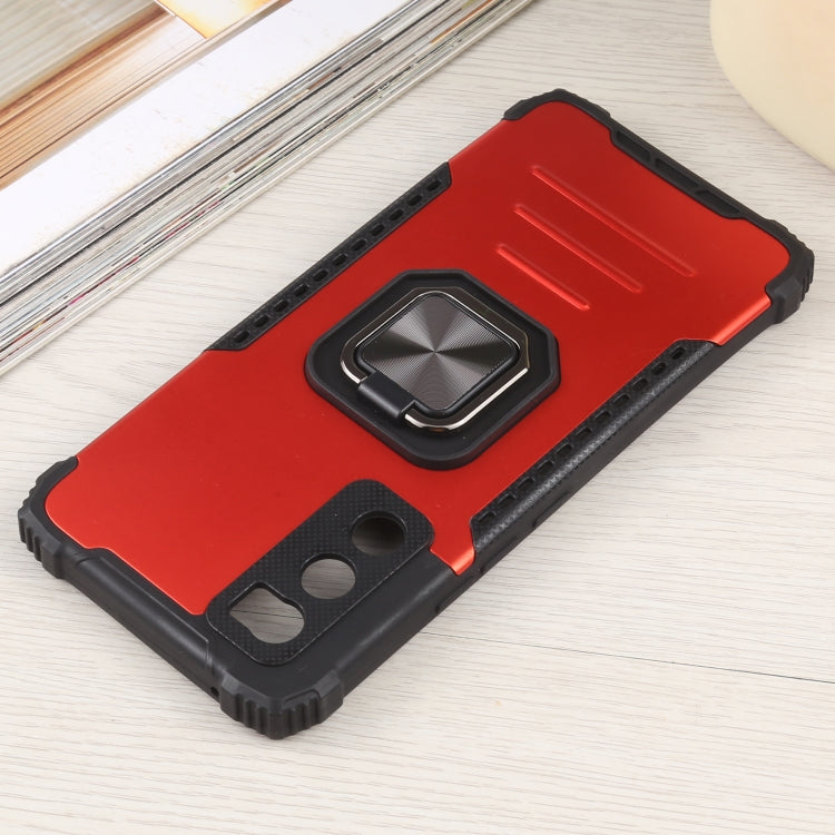 For vivo V20 SE Fierce Warrior Series Armor All-inclusive Shockproof Aluminum Alloy + TPU Protective Case with Ring Holder