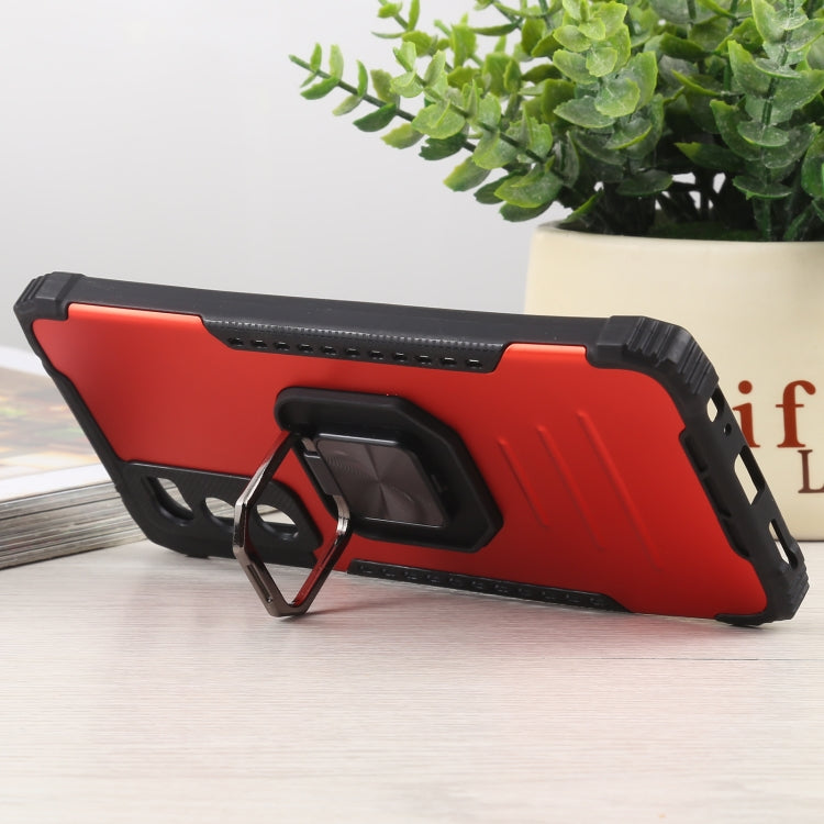 For vivo V20 SE Fierce Warrior Series Armor All-inclusive Shockproof Aluminum Alloy + TPU Protective Case with Ring Holder