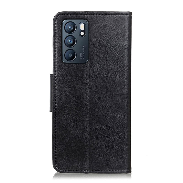 For OPPO Reno6 5G Mirren Crazy Horse Texture Horizontal Flip Leather Case with Holder & Card Slots & Wallet