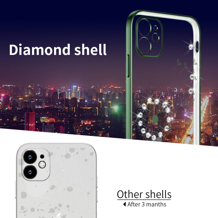 For iPhone 11 Ultra-thin Electroplating Dandelion Pattern Protective Case