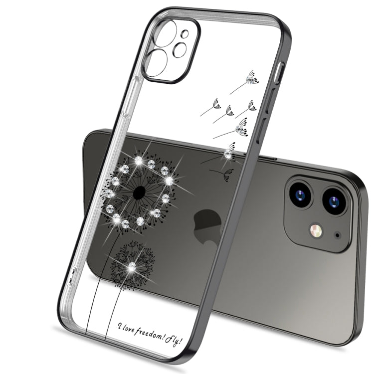 For iPhone 11 Pro Max Ultra-thin Electroplating Dandelion Pattern Protective Case