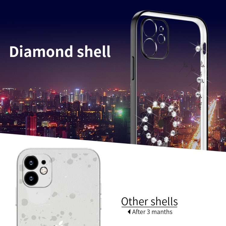 For iPhone 12 Pro Max Ultra-thin Electroplating Dandelion Pattern Protective Case
