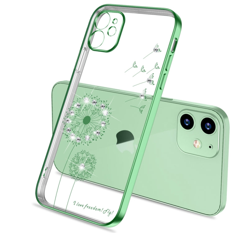 For iPhone 12 Pro Ultra-thin Electroplating Dandelion Pattern Protective Case