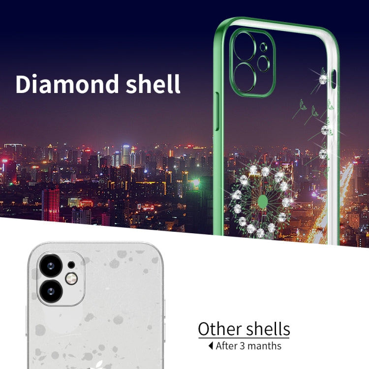 For iPhone 12 Pro Ultra-thin Electroplating Dandelion Pattern Protective Case