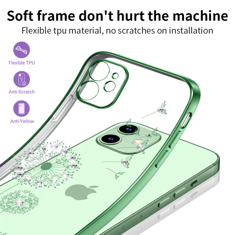 For iPhone 12 Pro Ultra-thin Electroplating Dandelion Pattern Protective Case