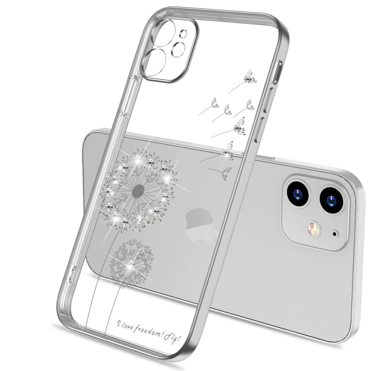 For iPhone 12 Pro Ultra-thin Electroplating Dandelion Pattern Protective Case