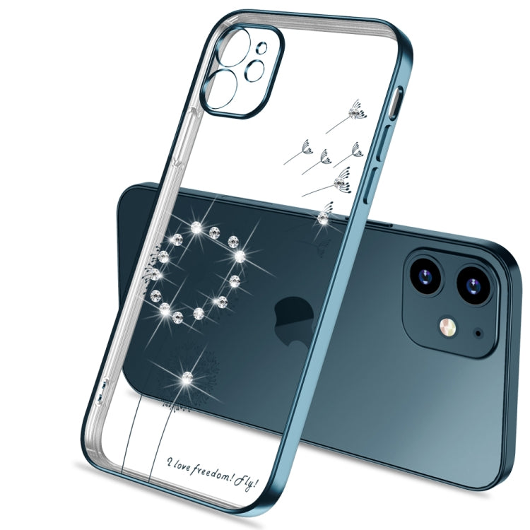For iPhone 12 Ultra-thin Electroplating Dandelion Pattern Protective Case
