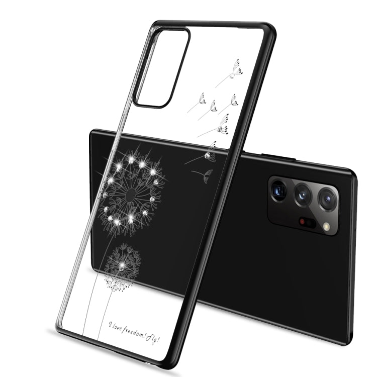 For Samsung Galaxy Note20 Ultra-thin Electroplating Dandelion Pattern Protective Case