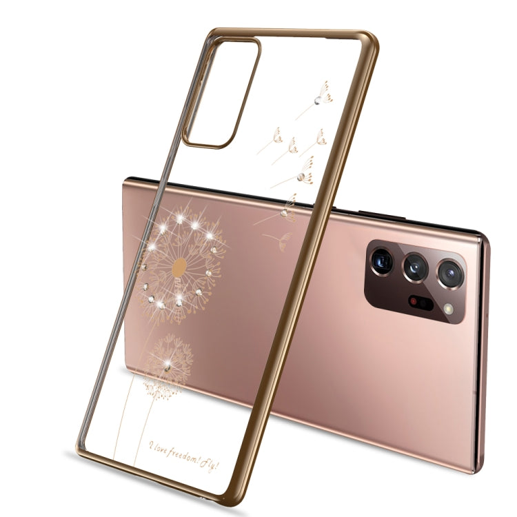 For Samsung Galaxy Note20 Ultra-thin Electroplating Dandelion Pattern Protective Case