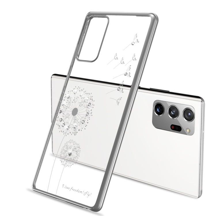 For Samsung Galaxy Note20 Ultra-thin Electroplating Dandelion Pattern Protective Case