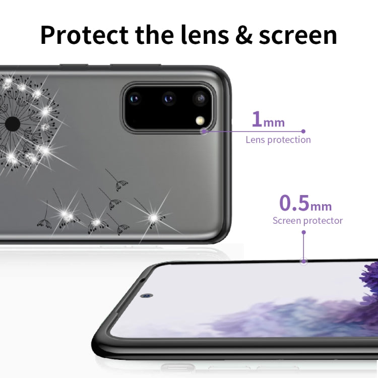 For Samsung Galaxy S20 Ultra-thin Electroplating Dandelion Pattern Protective Case