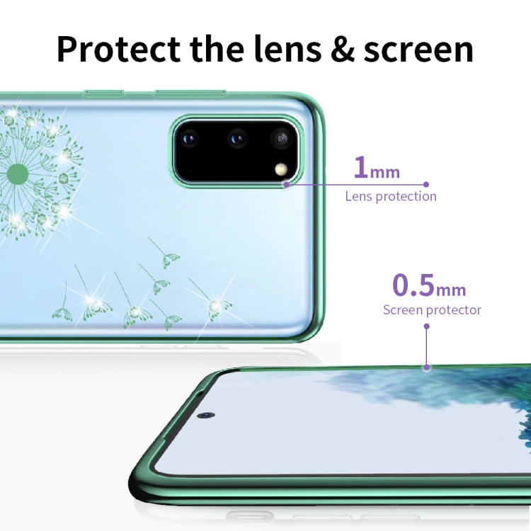 For Samsung Galaxy S20 Ultra-thin Electroplating Dandelion Pattern Protective Case